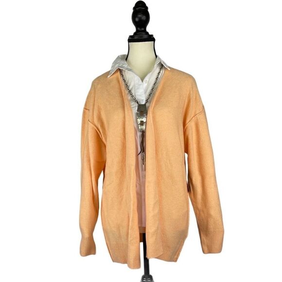 Vince Camuto open front cárdigan lovely soft apricot color size small and large - Picture 1 of 7